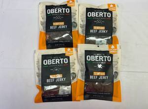 lot 80 image: II. 4x 3.25oz Oberto Beef Jerky-Teriyaki