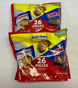 lot 85 image: 2x 9.4 oz Baby Ruth, Crunch & Butterfinger (26Pieces Each)