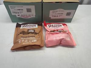 lot 129 image: LL. 12x 3.8oz Sweet Haven Plant Based Candy Cocoa Cookie Truffles & Strawberry Vanilla(individually Wrapped)