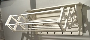 lot 37 image: Wall Mount Laundry Rack