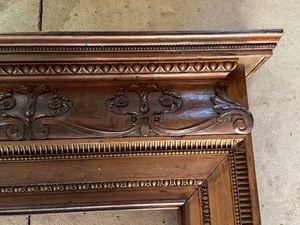 lot 16 image: Ornate Wooden Fireplace Mantle