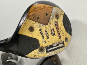 lot 66 image: Assorted Vintage Golf Clubs including Titleist