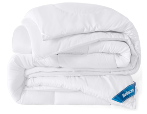 lot 309 image: Bedsure White Comforter, Measures 88 x 88