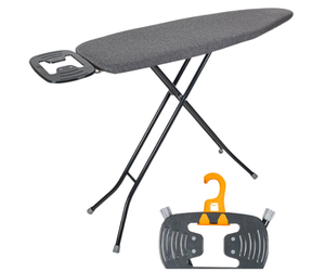 lot 318 image: Ironing Board with Iron Rest, Iron Board with 3 Layers Extra Thick Cover, Measures 13 x 43
