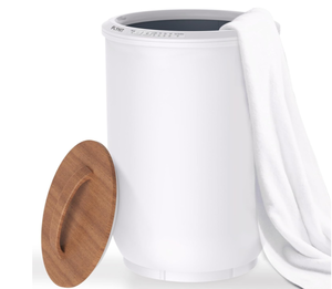 lot 327 image: Luxury Towel Warmers for Bathroom - Wooden Lid
