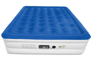 lot 338 image: SoundAsleep Dream Series Luxury Air Mattress with ComfortCoil Technology & Built-in High Capacity Pump for Home & Camping-King Size