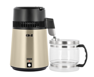 lot 453 image: CO-Z 1.1 Gallon Water Distiller, 750W Countertop Distilled Water Machine with BPA Free Glass Container