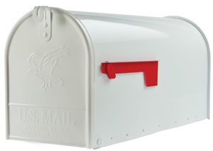 lot 454 image: Gibraltar Mailbox Elite Large Capacity Galvanized Steel White