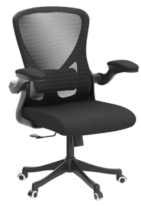 lot 38 image: Ergonomic Office Chair Home Desk Office Chair with Flip-Armrest & Cushion for Lumbar Support