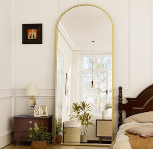 lot 60 image: GLSLAND Arched Full Length Mirror