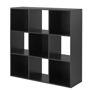 lot 68 image: Mainstays 9-Cube Storage Organizer, Black