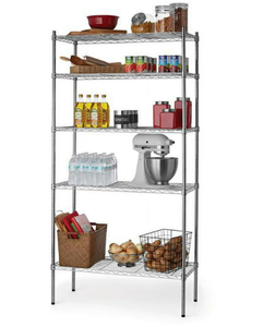lot 70 image: Hyper Tough Chrome Wire 5-Tier Shelf