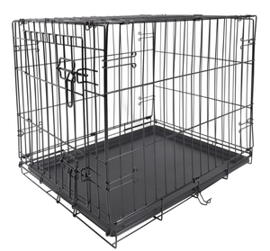 lot 85 image: Vibrant Life 24 Single-Door Folding Dog Crate with Divider