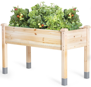 lot 105 image: MIXC Wooden Raised Garden Bed with Legs