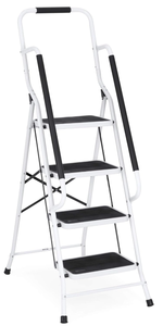 lot 116 image: Best Choice Products 4- Step Ladder, Folding Portable Step Stool wPadded Hand Grips