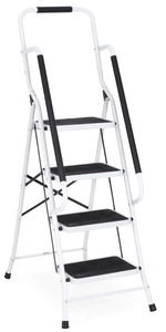 lot 117 image: Best Choice Products 4- Step Ladder, Folding Portable Step Stool wPadded Hand Grips
