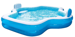lot 148 image: Members Mark Elegant Family Pool 2 Inflatable Seats with Backrests
