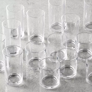 lot 164 image: 16PCS Members Mark Crystal Drinkware Set