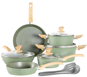lot 343 image: 12PCS Kitchen Academy Induction Cookware Sets