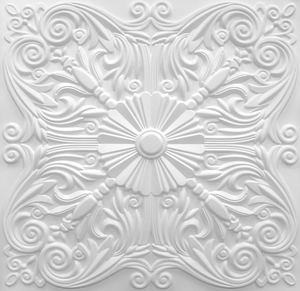 lot 392 image: 12PCS Art3d Decorative Ceiling Tile Glue up, Lay in Ceiling Tile