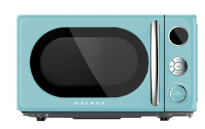 lot 436 image: Galanz 0.7 Cu ft Retro Countertop Microwave Oven 700 Watts