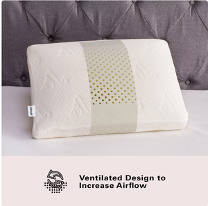 lot 204 image: Allswell Serene Foam Performance StandardQueen Bed Pillow with Cover