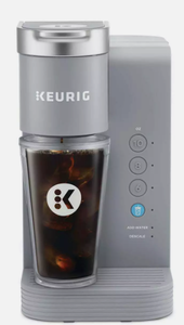 lot 210 image: 36 oz K-Iced Essentials Gray Iced and Hot Single-Serve K-Cup Pod Coffee Maker