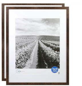 lot 227 image: Mainstays Brown Gallery Wall Picture Frame