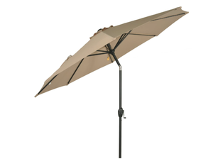 lot 235 image: Mainstays Outdoor Tilt Market Patio Umbrella - Tan