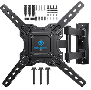 lot 237 image: PERLESMITH UL Listed Full Motion TV Wall Mount for Most 26-60 inch Flat Curved OLED 4K TVs
