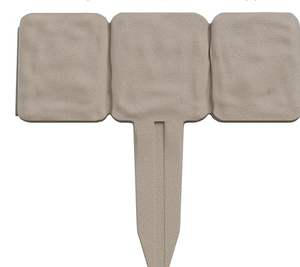 lot 407 image: LOT OF 50 Pure Garden  Plastic Garden Edging Stone-Look Border, Putty