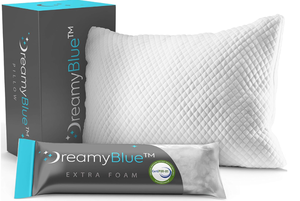 lot 425 image: Premium Pillow for Sleeping - Shredded Memory Foam Fill Adjustable Loft Washable Cover