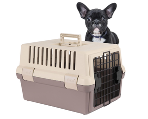 lot 462 image: Pet Carrier - Airline Approved Dog Carrier with 2-Way Door - Cat Carrier with Handle & 4 Sides Ventilation
