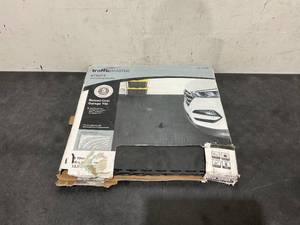 lot 223 image: LOT OF 4 TrafficMaster Black Raised Coin Thick Rubber Exercise Flooring Tiles 6 Pack
