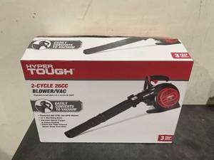 lot 22 image: Hyper Tough 150 mph at 400 CFM 26cc 2-Cycle Engine Gas BlowerVacuum