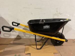 lot 83 image: Expert Gardener 6 Cu. ft. Wheelbarrow Steel Tray
