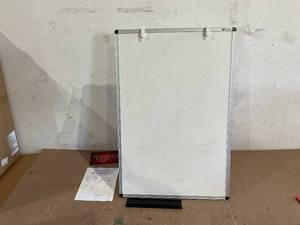 lot 129 image: VIZ-PRO Whiteboard Easel, Portable Dry Erase Board Height Adjustable for School Office and Home