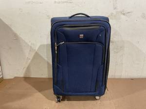 lot 180 image: Protege Ashfield 29 Checked 8-Wheel Spinner Luggage Navy