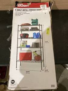 lot 288 image: Hyper Tough Chrome Wire Shelf 5-Tier