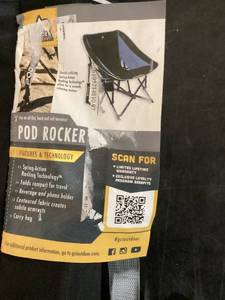 lot 289 image: GCI Outdoor Pod Rocker Foldable Rocking Camp Chair