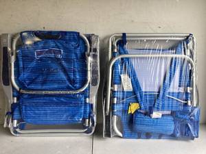 lot 481 image: LOT OF 2 Tommy Bahama Backpack Beach Chair