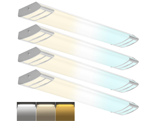 lot 473 image: ANTLUX 4FT LED Light Fixtures, 40W, 4 Pack