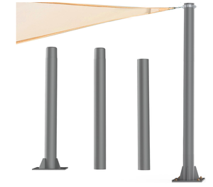 lot 474 image: Shade Sail Poles Heavy Duty, 10 FT Sun Shade Sail Mounting Pole Kit