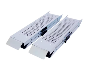 lot 477 image: 63 in. Loading Ramps Folding Ramp, 950 lbs. Max Folding Ramp for Moto Bike Access Ramp Resistant Convenient (Pack of 2)
