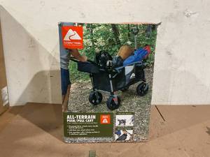 lot 181 image: Ozark Trail All Terrain Foldable Push Pull Wagon