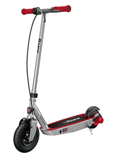 lot 552 image: Razor Black Label Electric Scooter  SilverRed