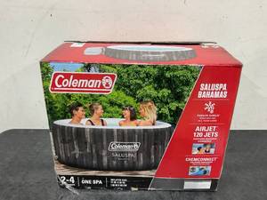 lot 198 image: Coleman SaluSpa AirJet Inflatable Hot Tub, 2-4 People