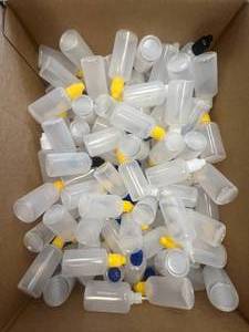 lot 2 image: Approx 140 - LDPE Plastic Bottles 50mL