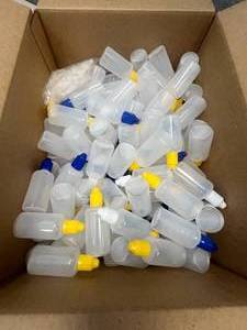 lot 3 image: Approx 140 - LDPE Plastic Bottles 50mL