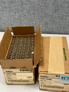 lot 41 image: 2 Boxes of 72 - Kimax Test Tubes 12x75mm